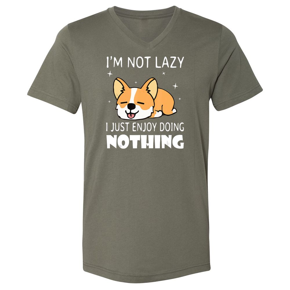 Unisex V-Neck T-Shirt - XENE263T - Military Green - 10