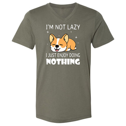 Unisex V-Neck T-Shirt - XENE263T - Military Green - 10