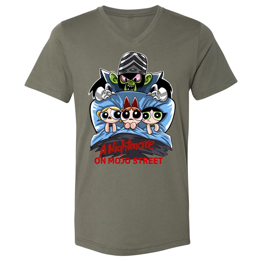 Unisex V-Neck T-Shirt - DC7TEKXX - Military Green - 10