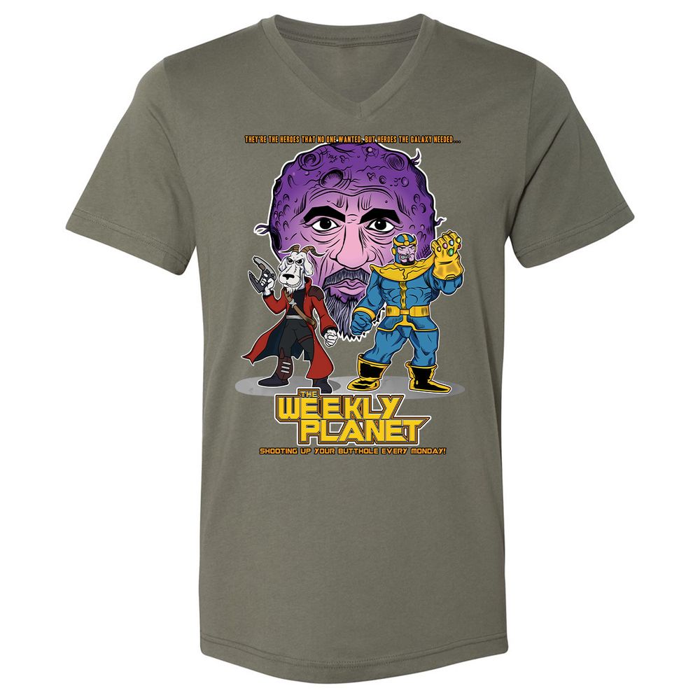 Unisex V-Neck T-Shirt - EJ983W2B - Military Green - 10