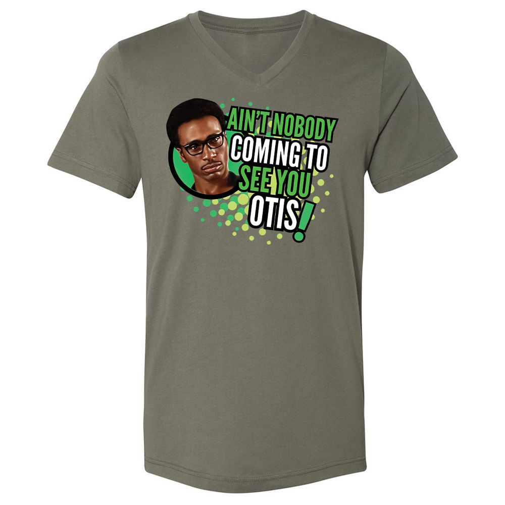 Unisex V-Neck T-Shirt - G3CNL2E7 - Military Green - 10