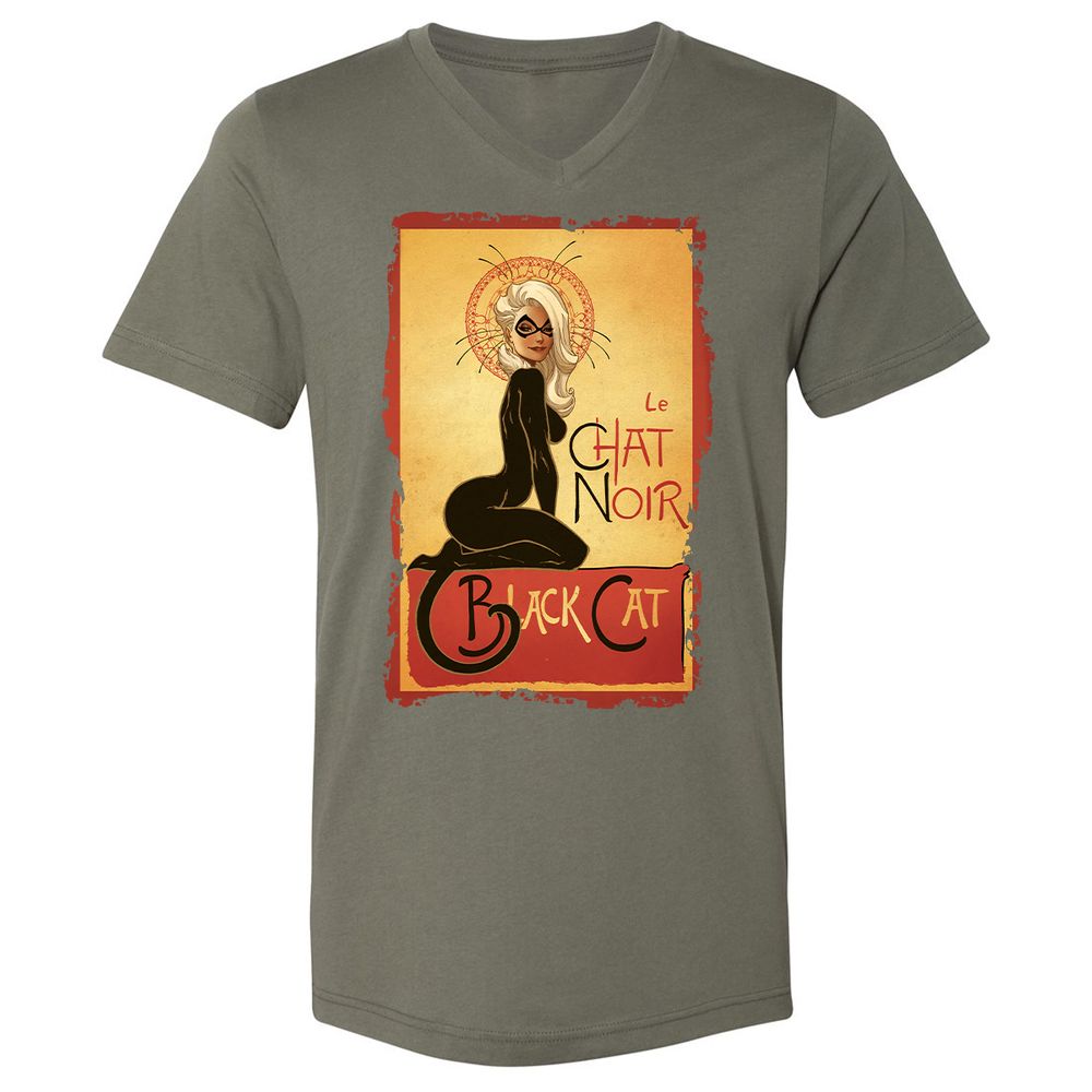 Unisex V-Neck T-Shirt - NPJT5W6F - Military Green - 10