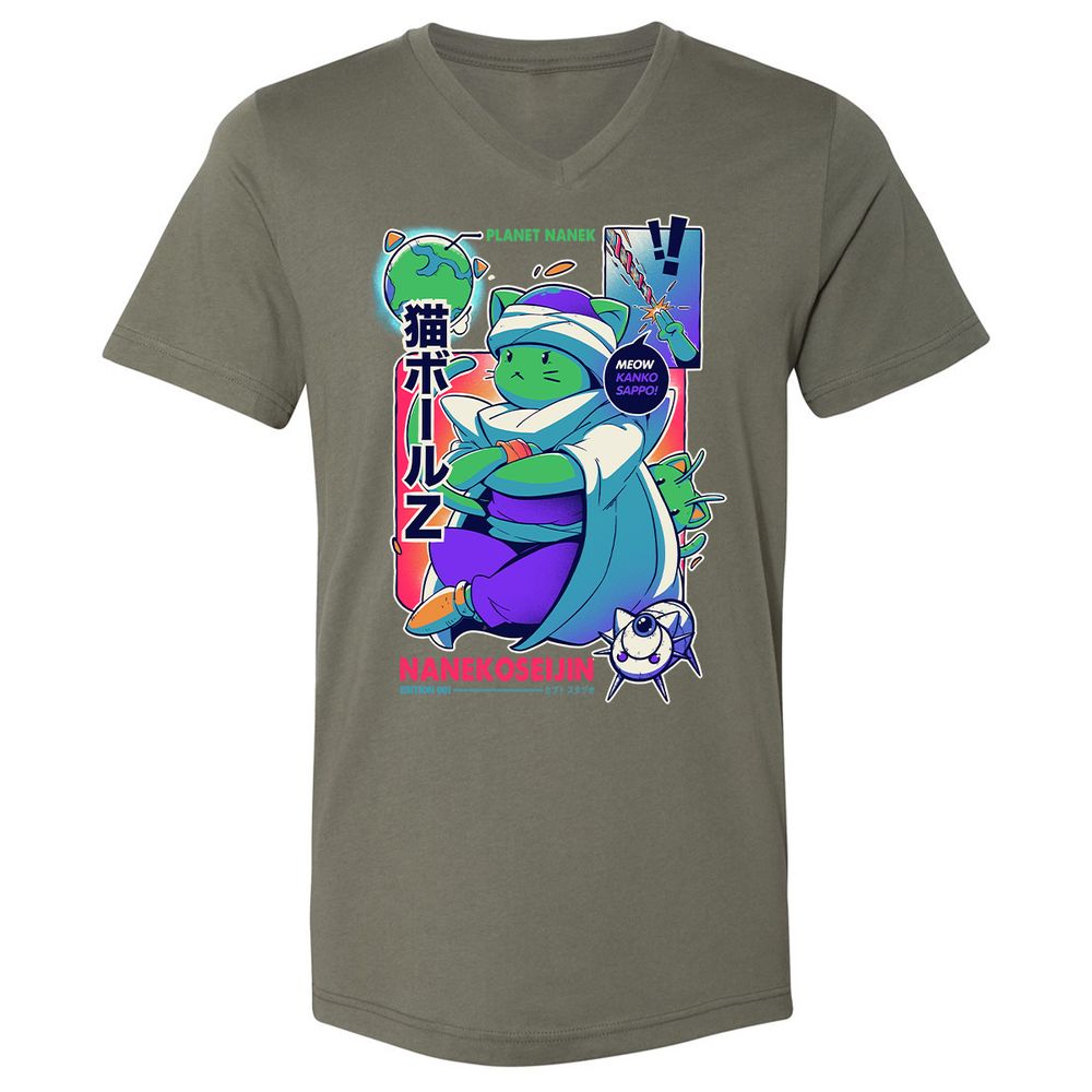 Unisex V-Neck T-Shirt - EX1VDTJV - Military Green - 10