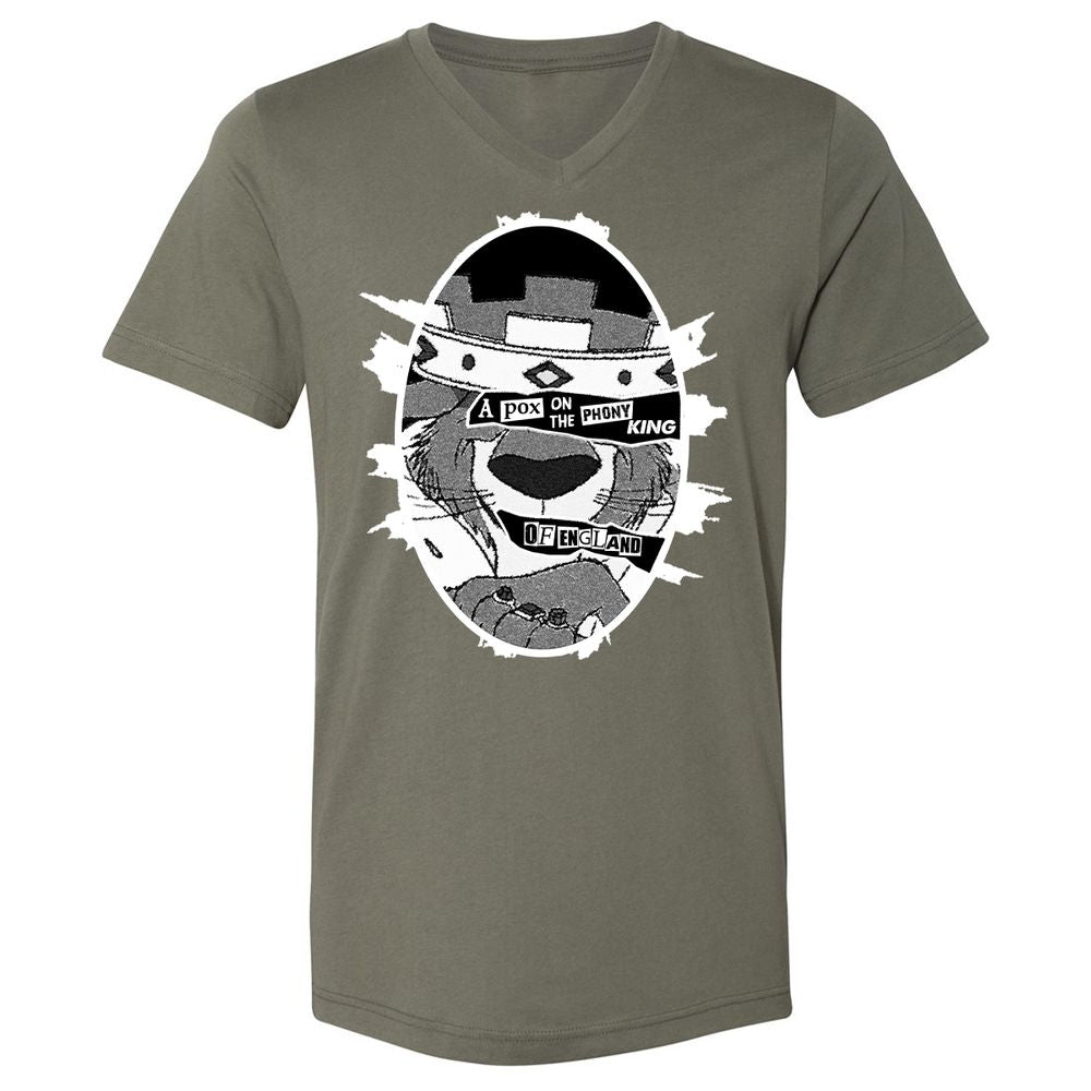 Unisex V-Neck T-Shirt - E1WNWPVP - Military Green - 10