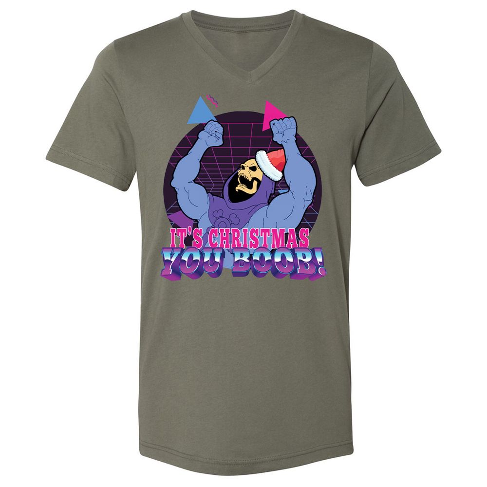 Unisex V-Neck T-Shirt - EV5FHZGD - Military Green - 10