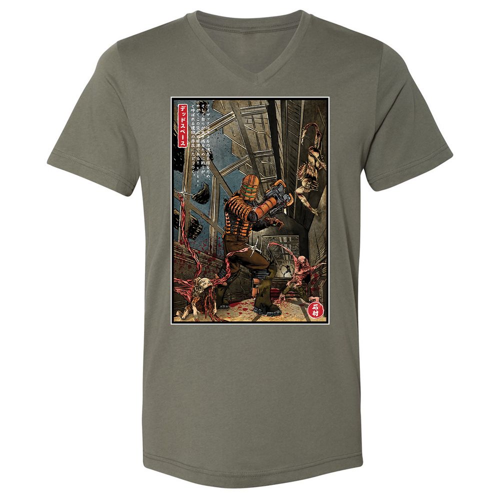 Unisex V-Neck T-Shirt - WCFL5KR1 - Military Green - 10
