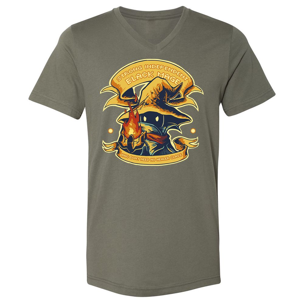 Unisex V-Neck T-Shirt - TA4CN76V - Military Green - 10