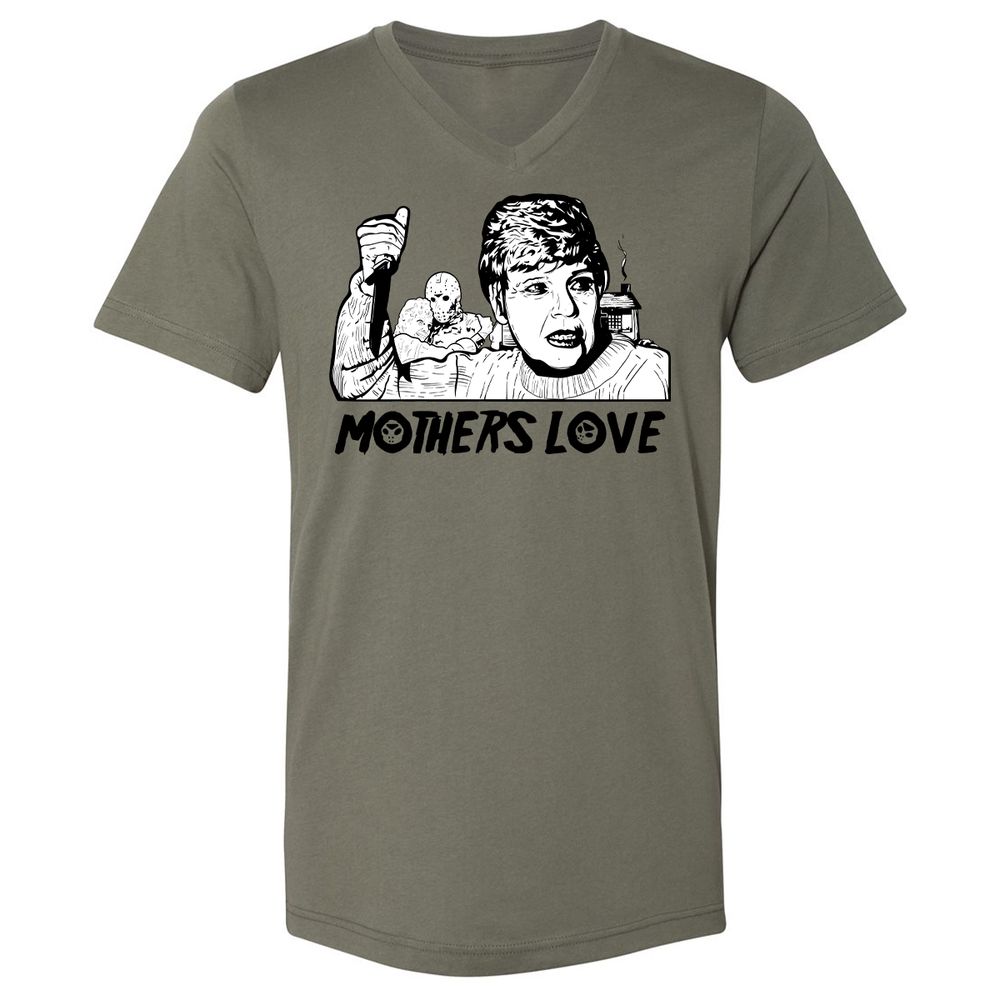 Unisex V-Neck T-Shirt - 9K87UWFA - Military Green - 10