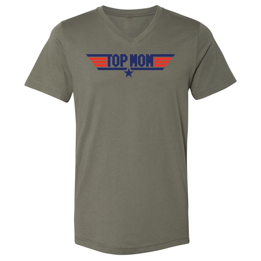 Unisex V-Neck T-Shirt - 3HX2CGGQ - Military Green - 10