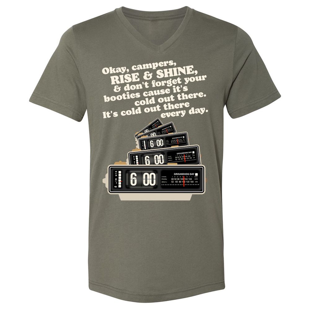 Unisex V-Neck T-Shirt - XYCEET35 - Military Green - 10