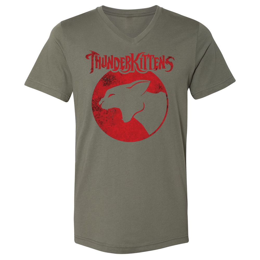 Unisex V-Neck T-Shirt - SSP8D438 - Military Green - 10