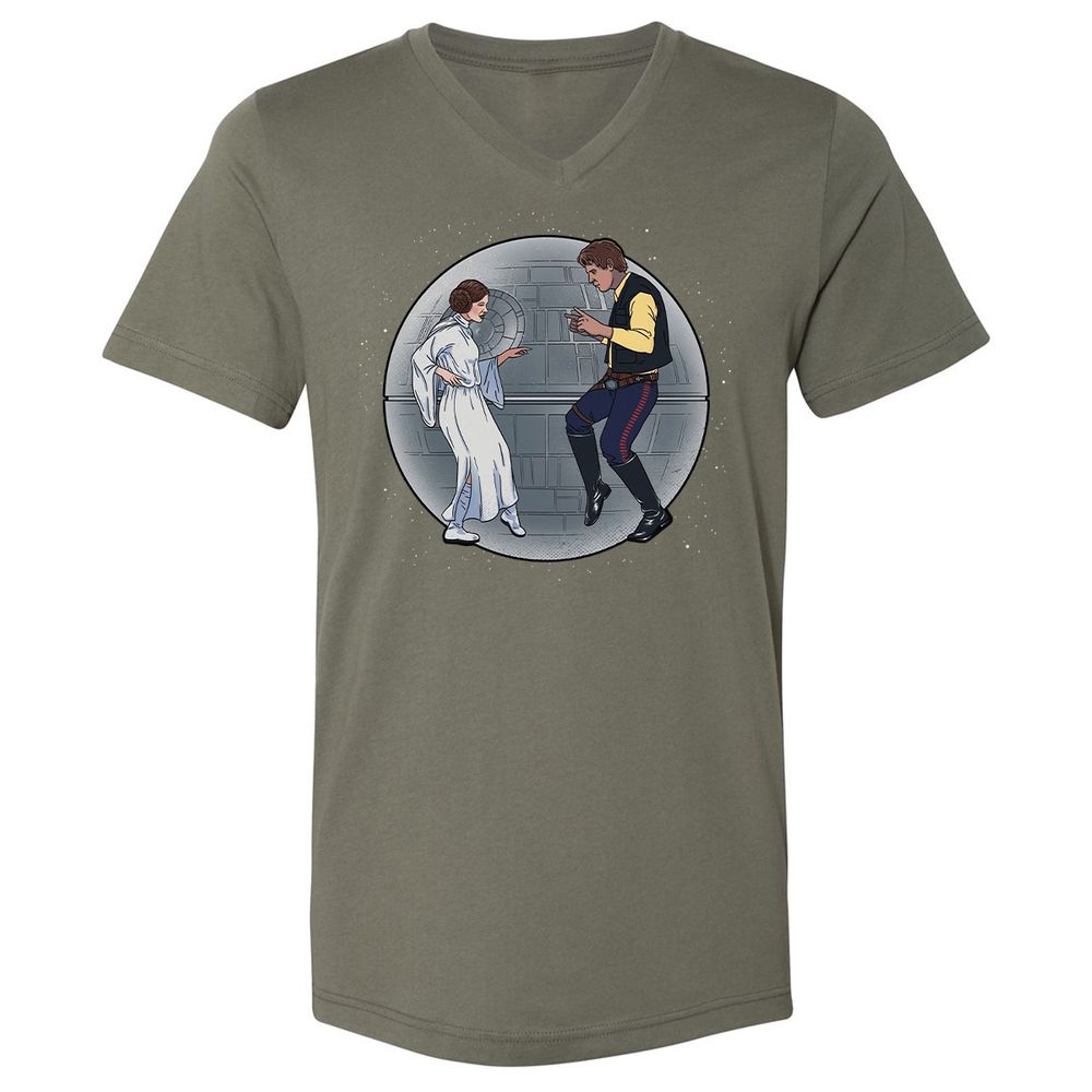 Unisex V-Neck T-Shirt - S5BBF5TG - Military Green - 10