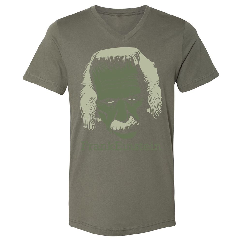 Unisex V-Neck T-Shirt - L35Y4F9U - Military Green - 10