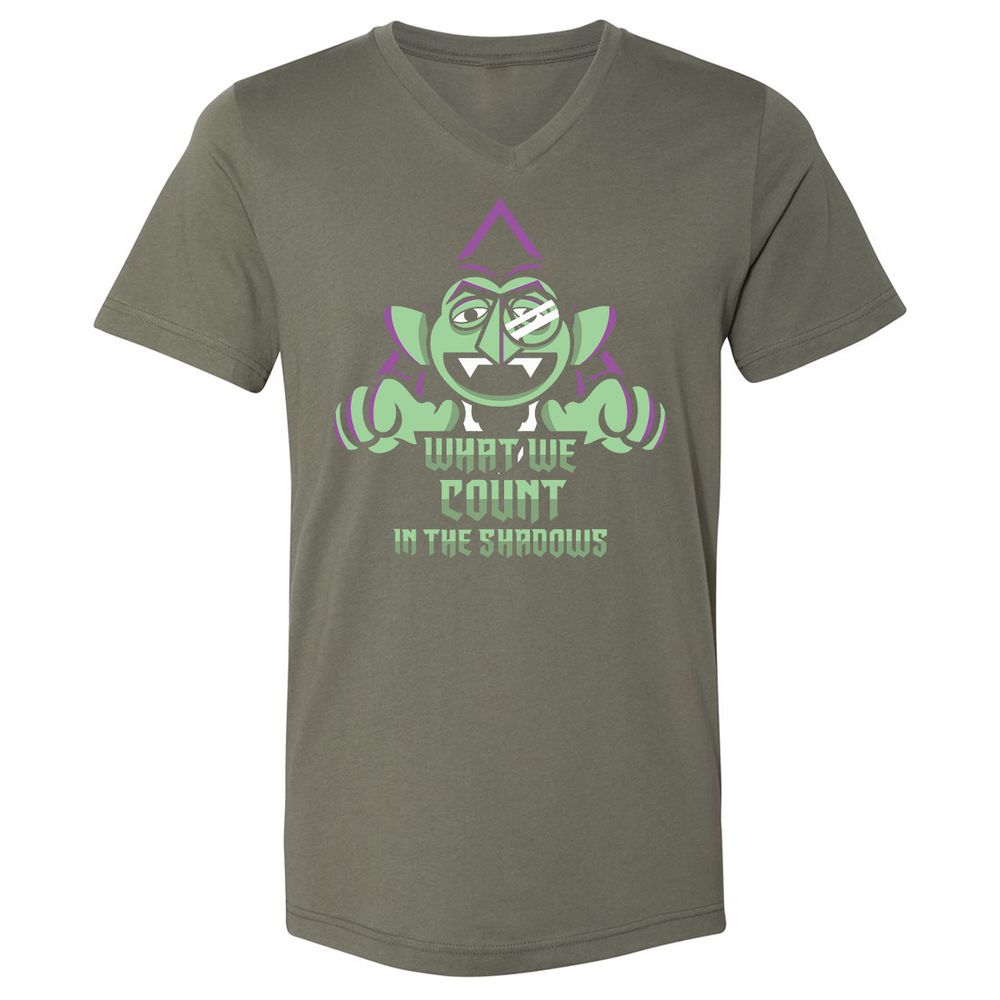 Unisex V-Neck T-Shirt - N6ZPRD17 - Military Green - 10
