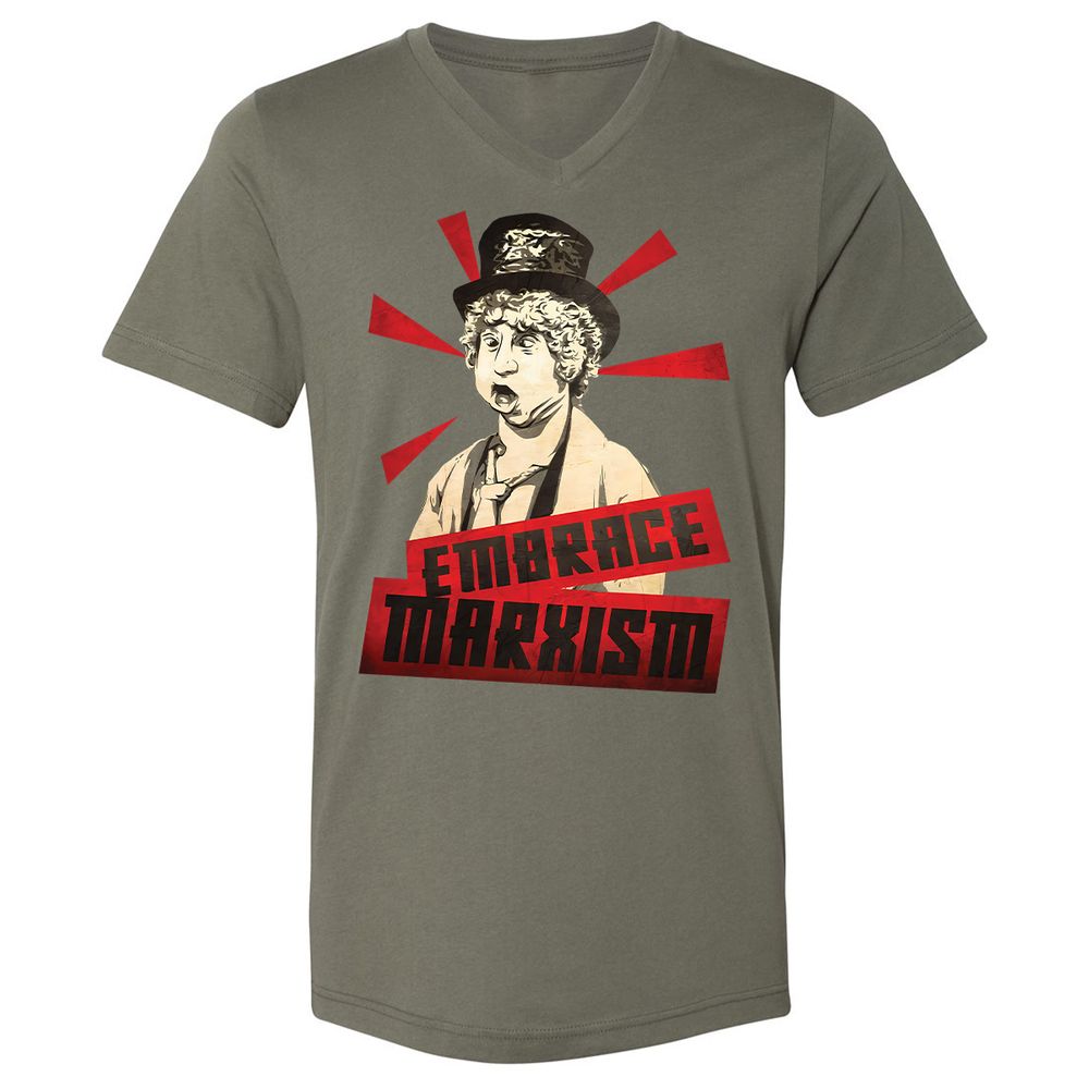 Unisex V-Neck T-Shirt - LASKZSRH - Military Green - 10