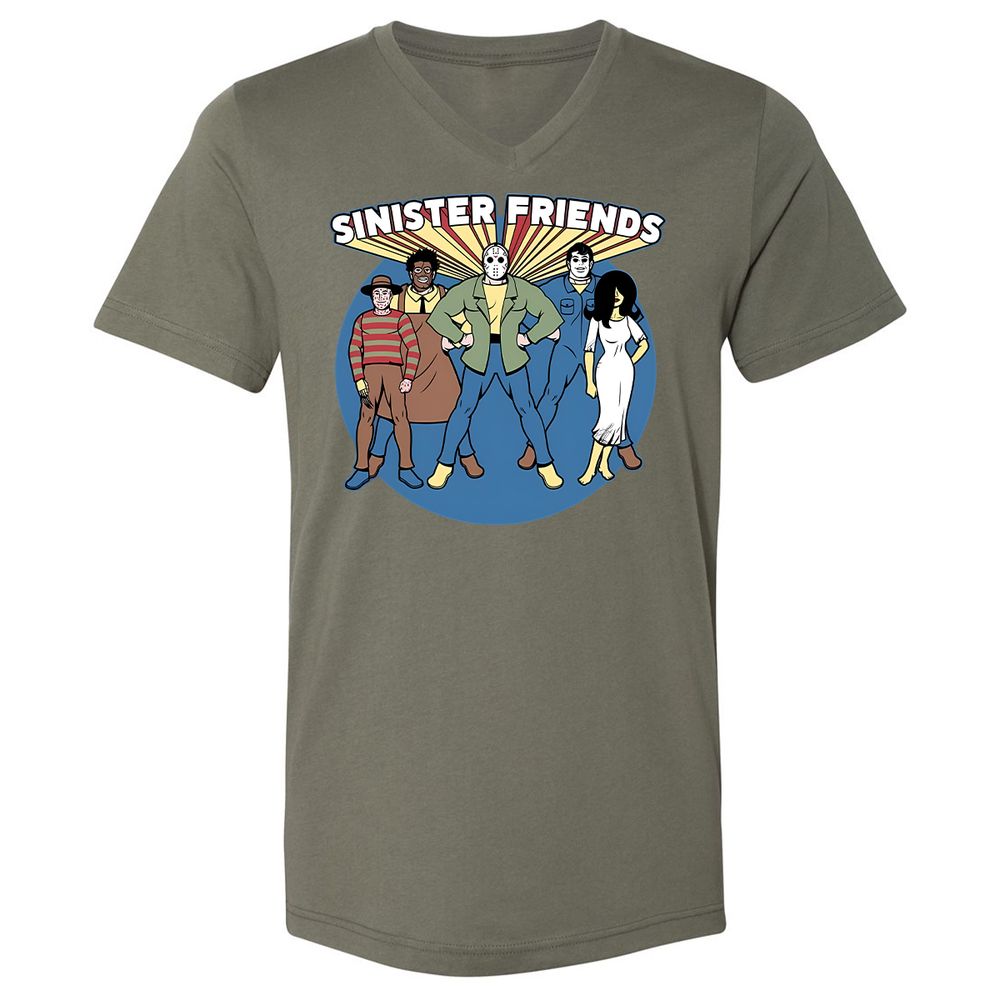 Unisex V-Neck T-Shirt - G5KAX15X - Military Green - 10