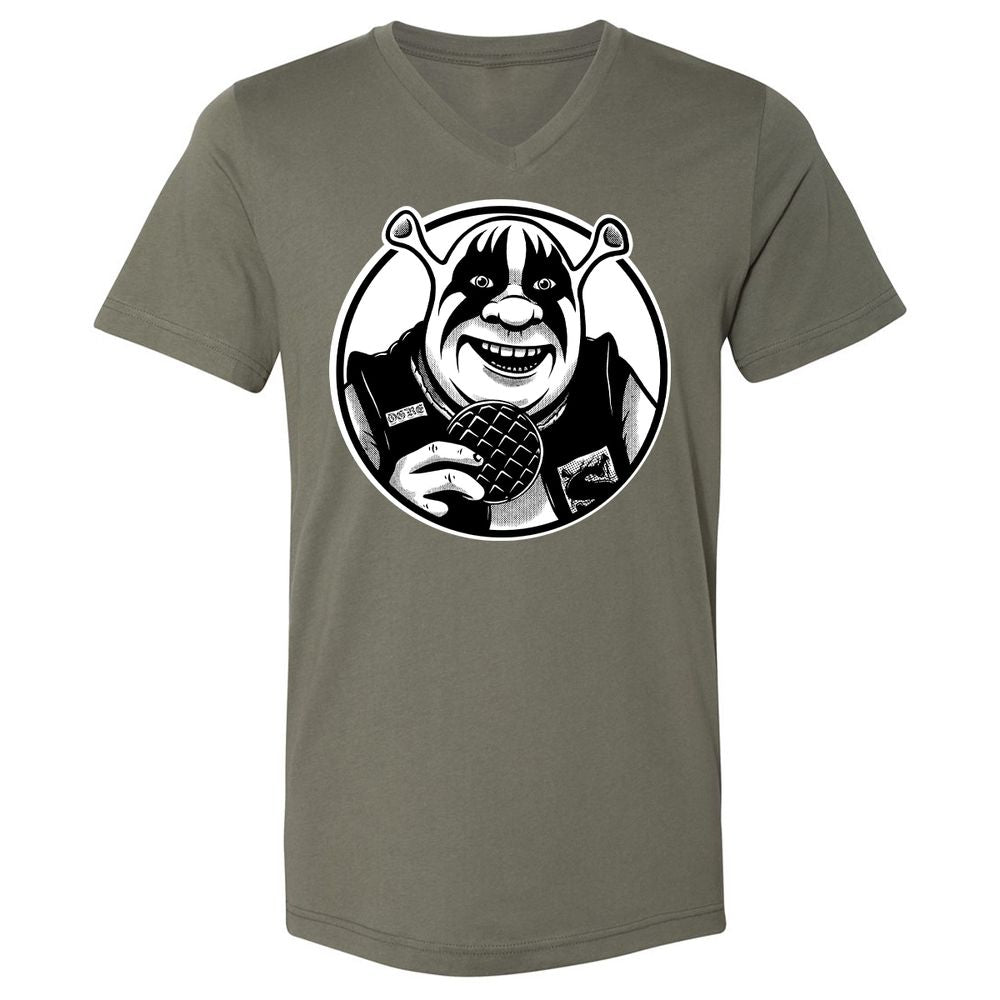 Unisex V-Neck T-Shirt - FEAMGZ36 - Military Green - 10