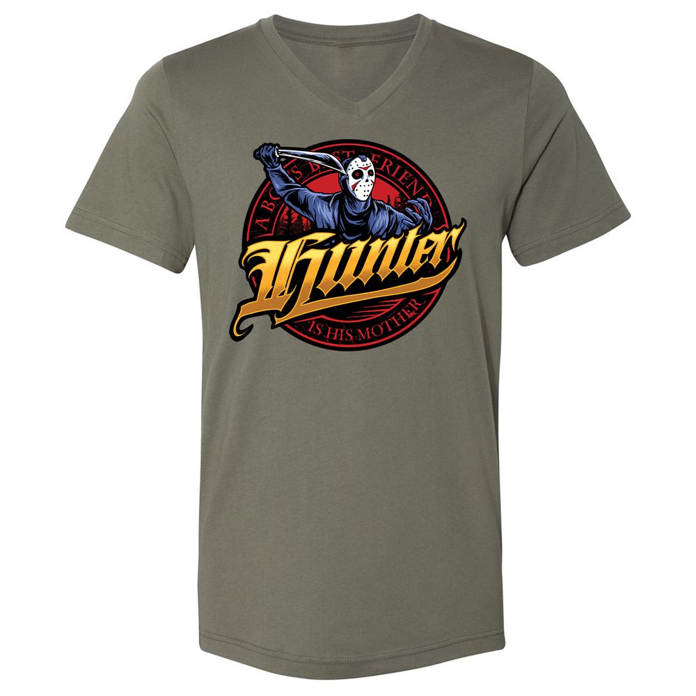 Unisex V-Neck T-Shirt - VP31ZNWY - Military Green - 10