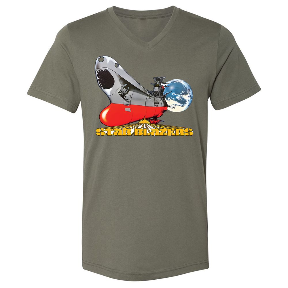 Unisex V-Neck T-Shirt - AX3AXGCB - Military Green - 10