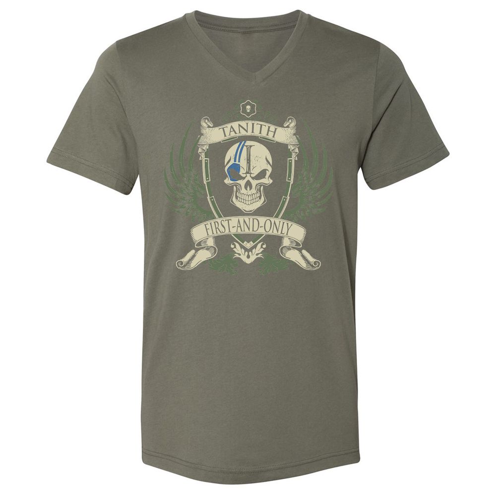 Unisex V-Neck T-Shirt - TB9X2YL2 - Military Green - 10