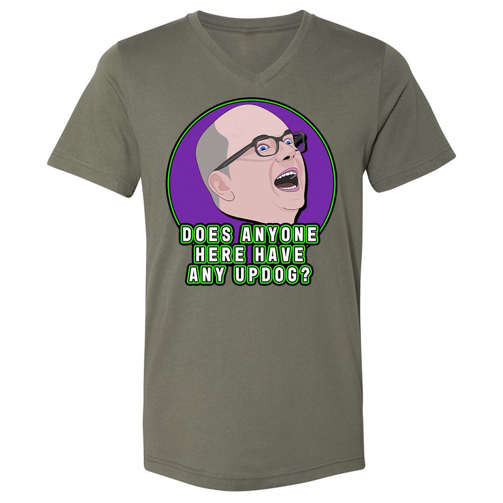 Unisex V-Neck T-Shirt - AHR15F8X - Military Green - 10