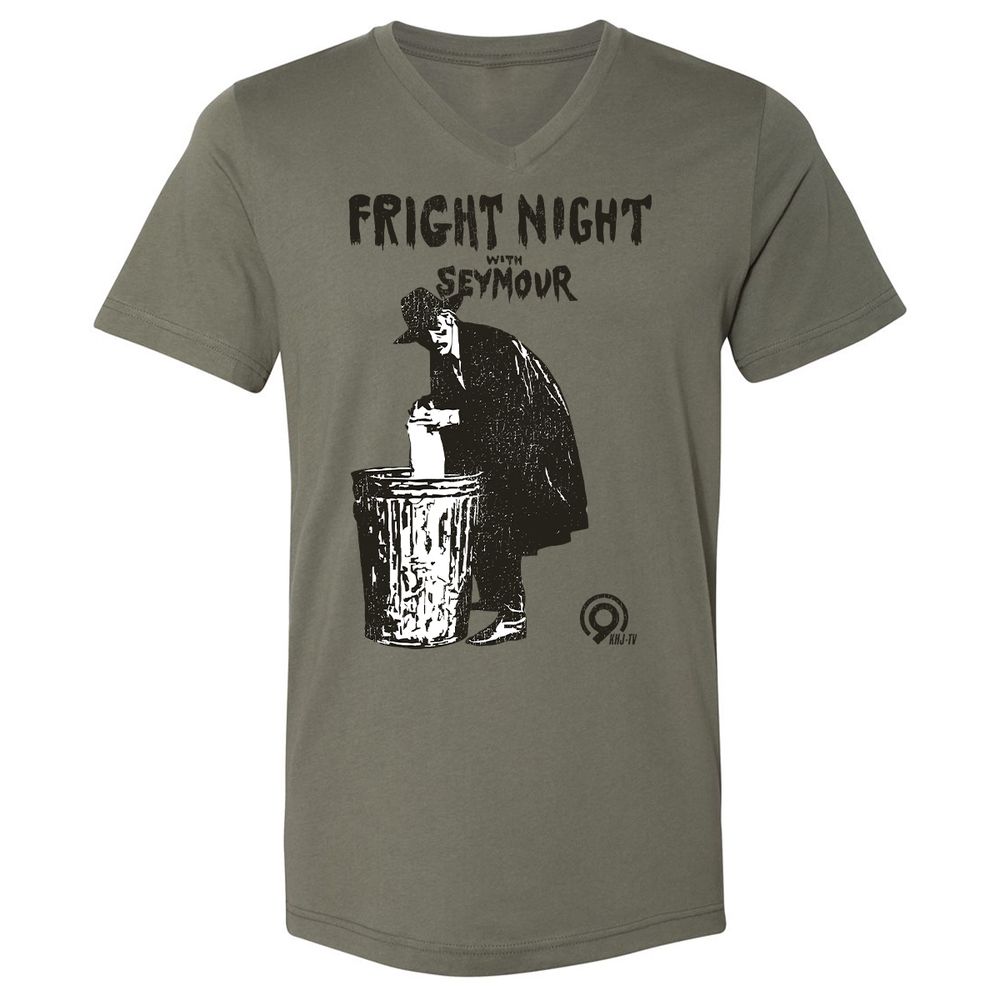 Unisex V-Neck T-Shirt - BS3EPQ8D - Military Green - 10