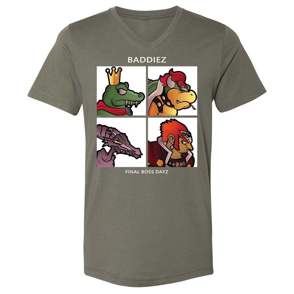 Unisex V-Neck T-Shirt - CYHCPR1G - Military Green - 10