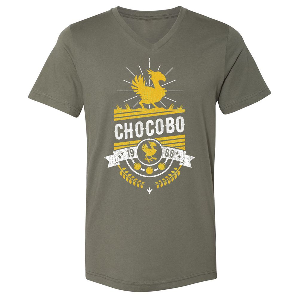 Unisex V-Neck T-Shirt - 16Q8U9QS - Military Green - 10