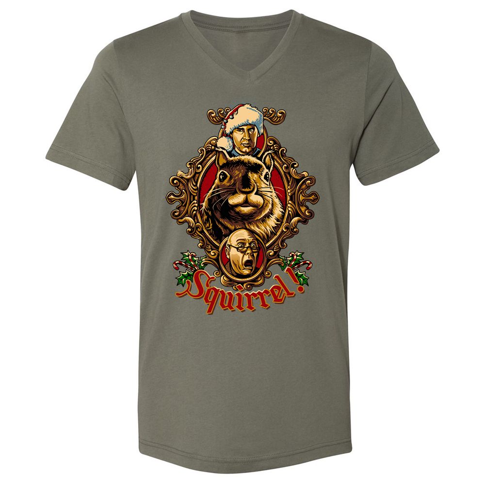 Unisex V-Neck T-Shirt - 2XASG4Y5 - Military Green - 10