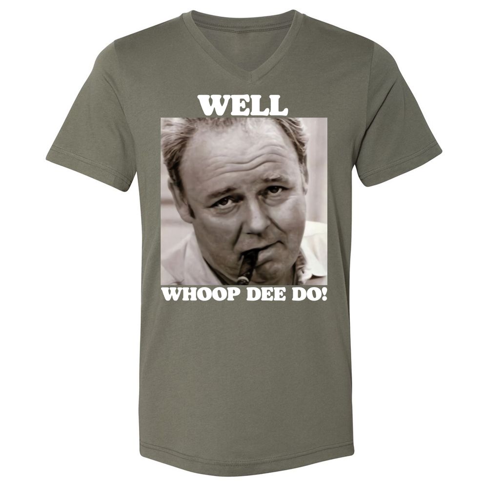 Funny 70s Tv Quote Whoop Dee Do - Military Green - 10