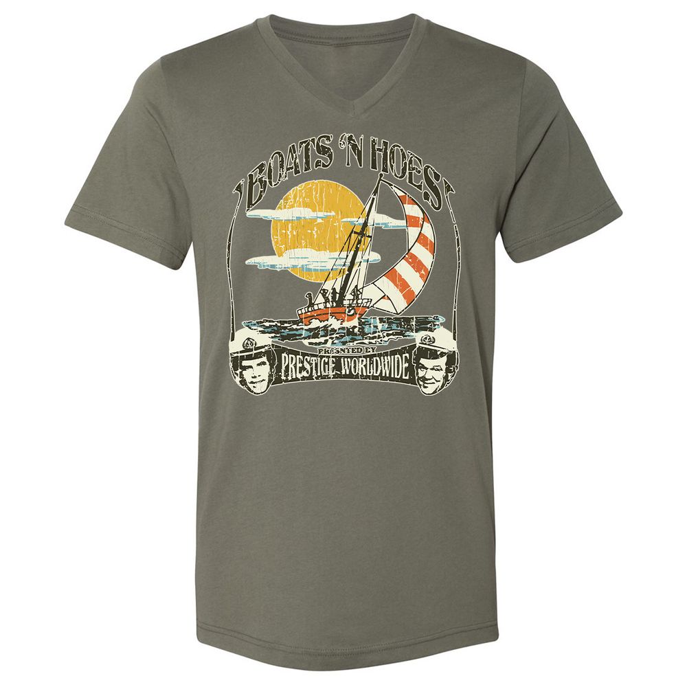 Unisex V-Neck T-Shirt - RFUMPZU4 - Military Green - 10