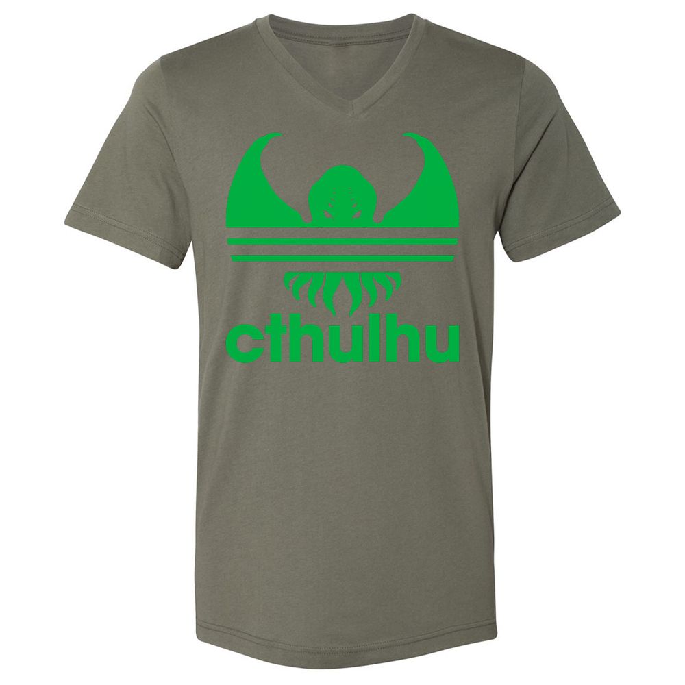 Unisex V-Neck T-Shirt - M79YEUF1 - Military Green - 10