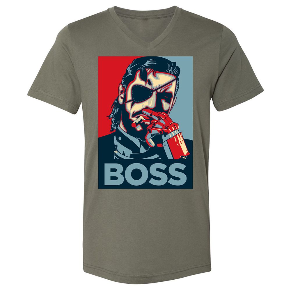 Unisex V-Neck T-Shirt - N463BMAT - Military Green - 10