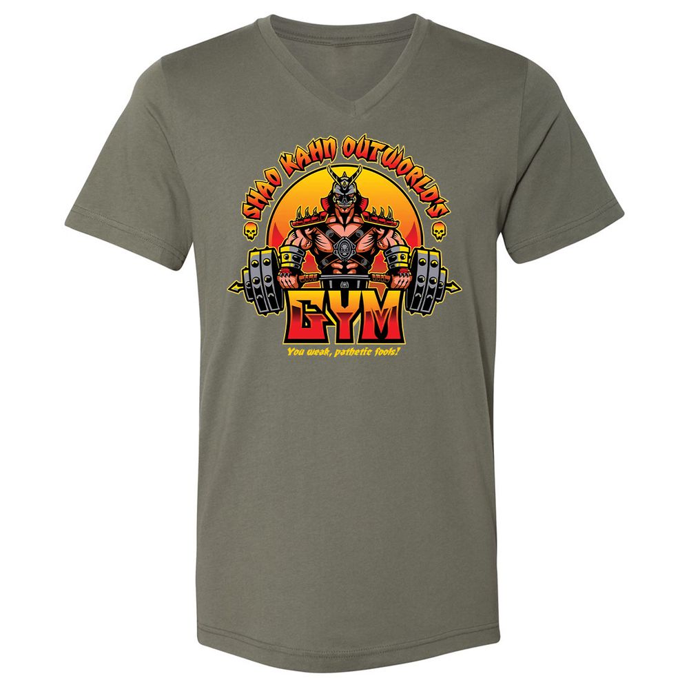 Unisex V-Neck T-Shirt - SYLBZ6LC - Military Green - 10