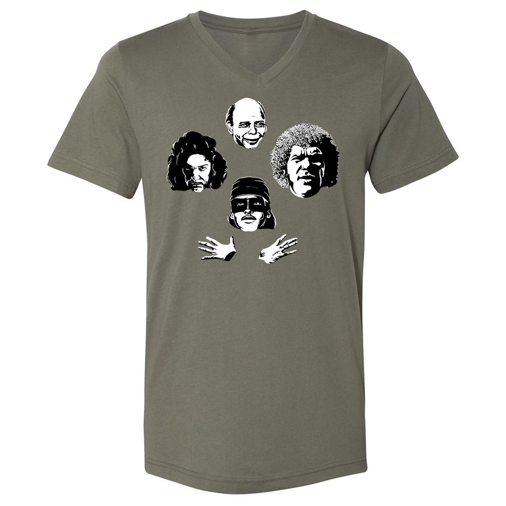 Unisex V-Neck T-Shirt - JFTDFM2X - Military Green - 10
