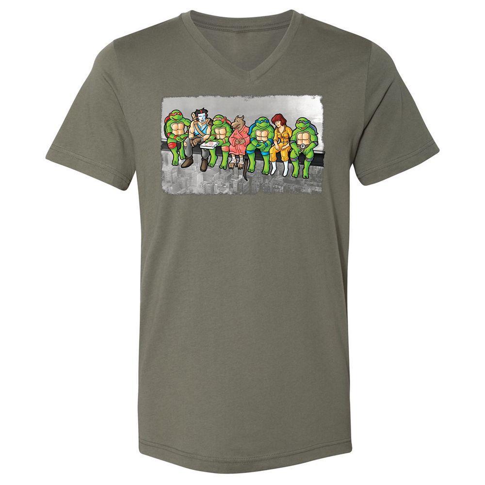 Unisex V-Neck T-Shirt - VD24XJST - Military Green - 10