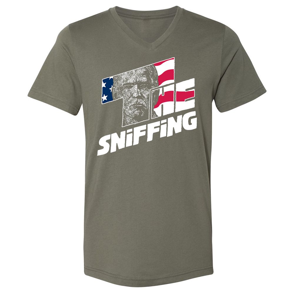 Unisex V-Neck T-Shirt - F8DRH4VS - Military Green - 10