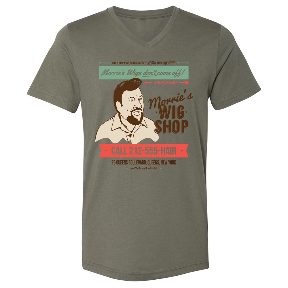 Unisex V-Neck T-Shirt - N8YYW471 - Military Green - 10