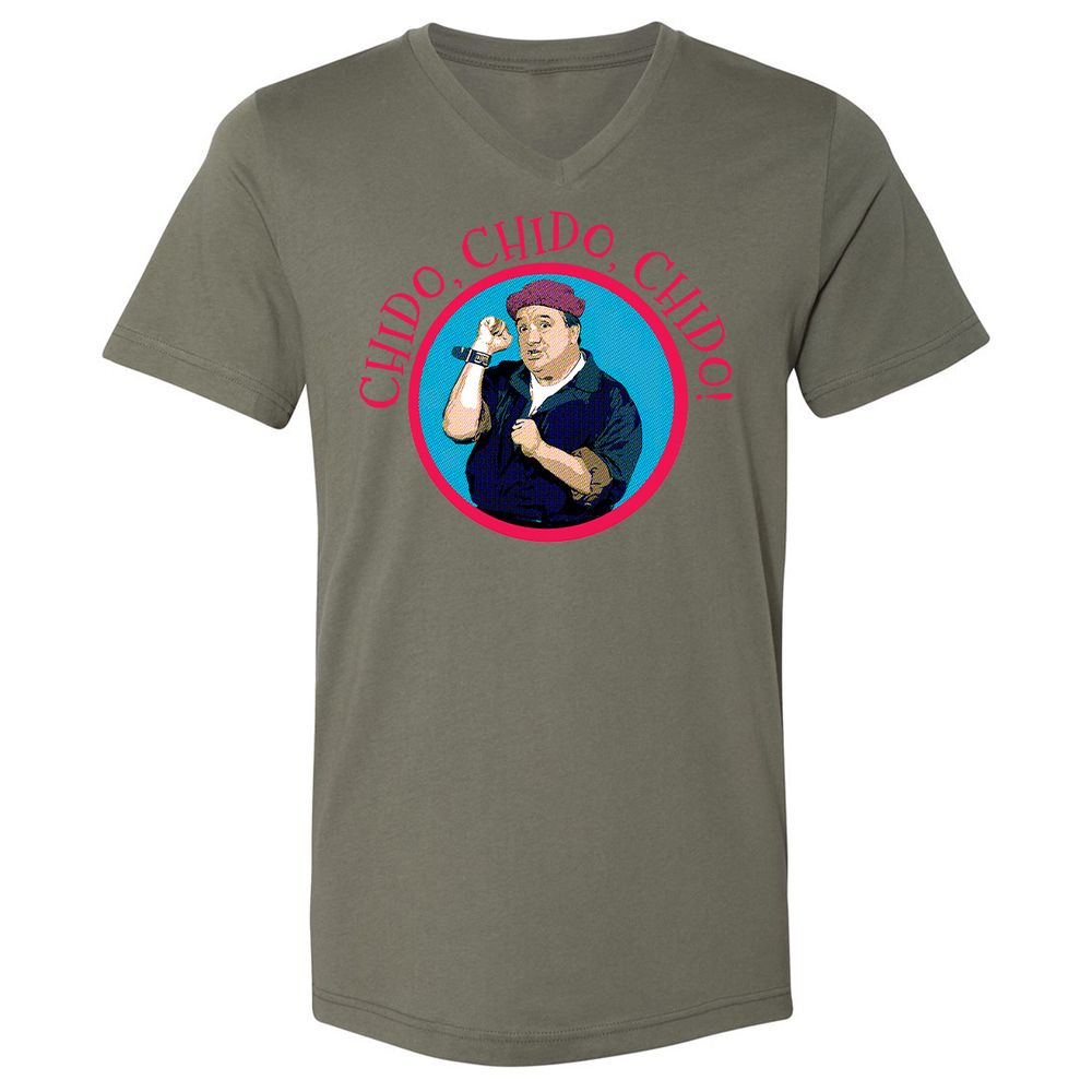 Unisex V-Neck T-Shirt - JVBUAUHU - Military Green - 10