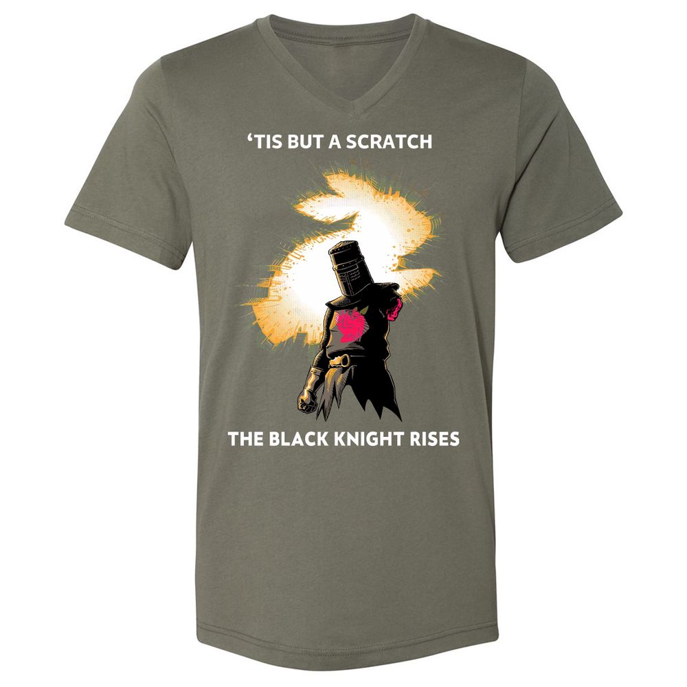 Unisex V-Neck T-Shirt - 1LRUG687 - Military Green - 10