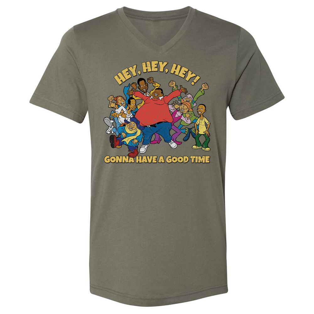 Unisex V-Neck T-Shirt - F5NE3V8L - Military Green - 10