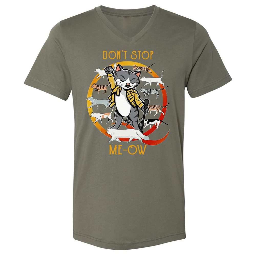 Unisex V-Neck T-Shirt - D9F2W2D2 - Military Green - 10