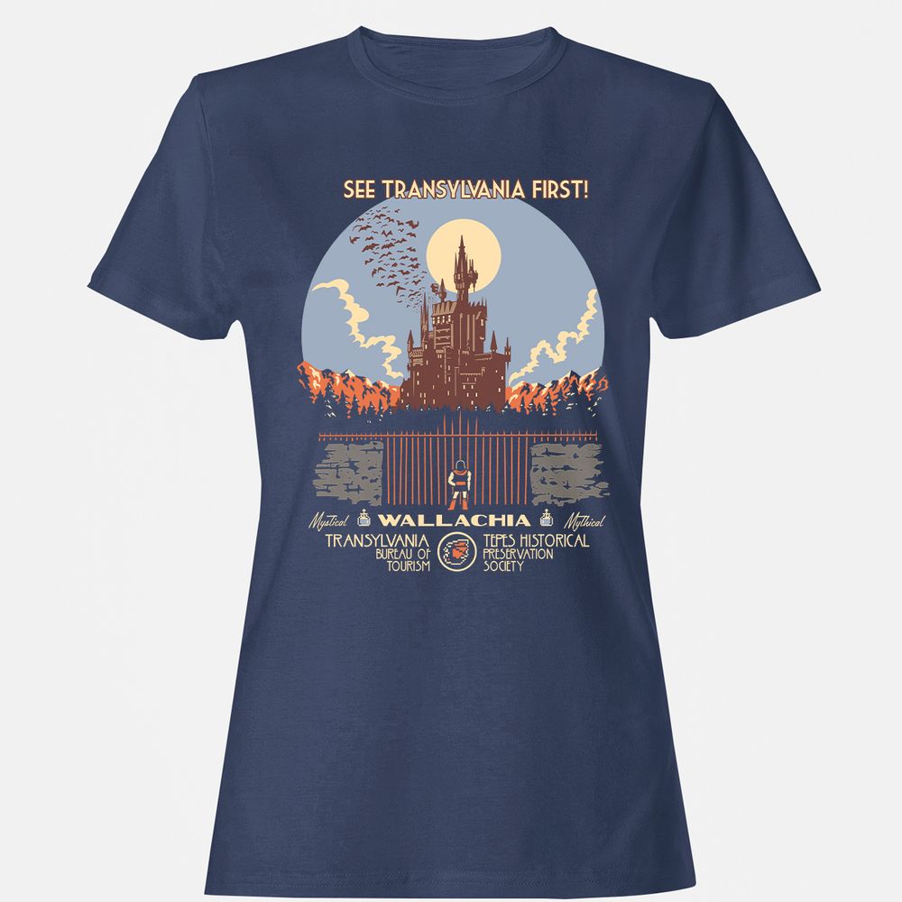 Women's T-Shirt - 8DZ25TYT - Navy - 10
