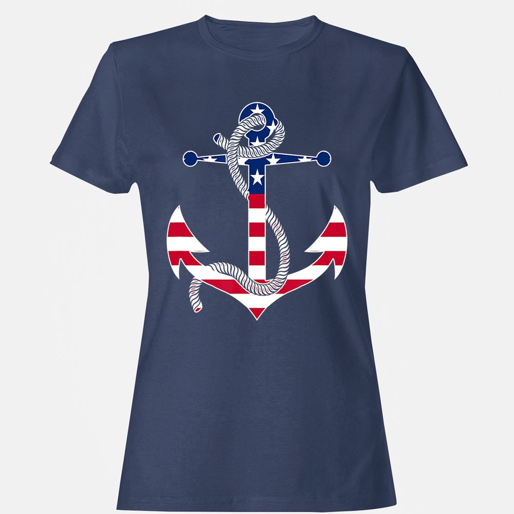 Women's T-Shirt - RRE6YGUL - Navy - 10