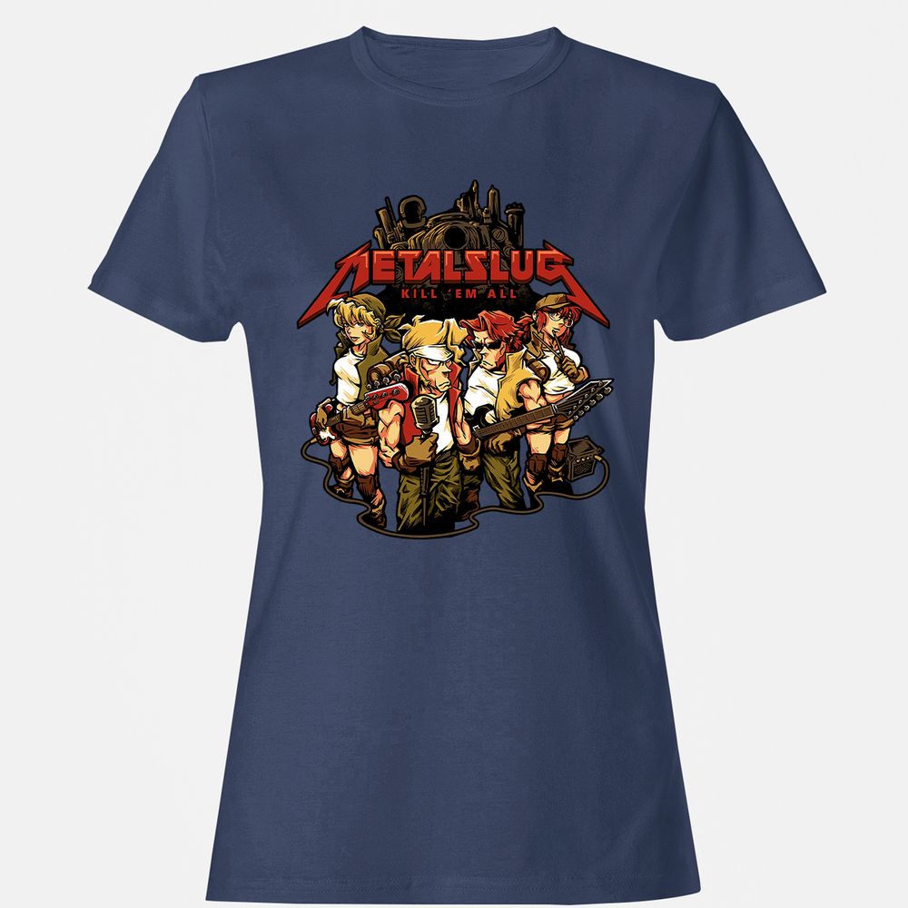 Women's T-Shirt - 6LNS31JZ - Navy - 10