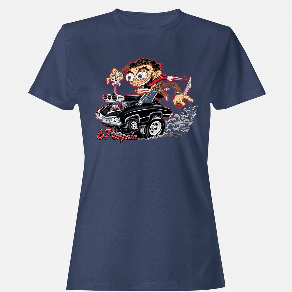 Women's T-Shirt - D6TAHMWH - Navy - 10