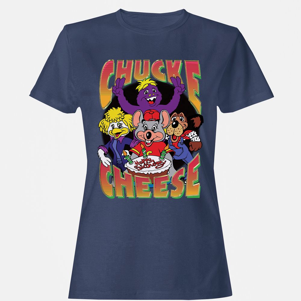 Women's T-Shirt - W4EL8XGZ - Navy - 10