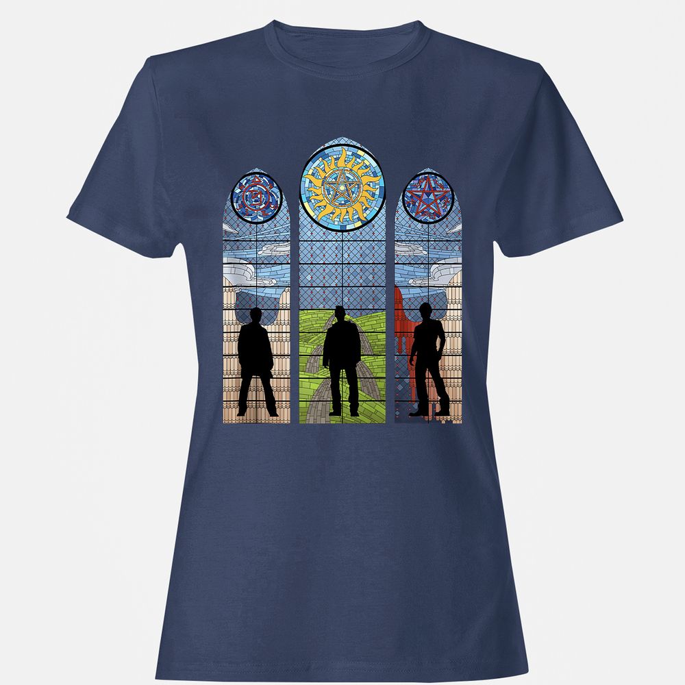 Women's T-Shirt - J7XWSB6Y - Navy - 10