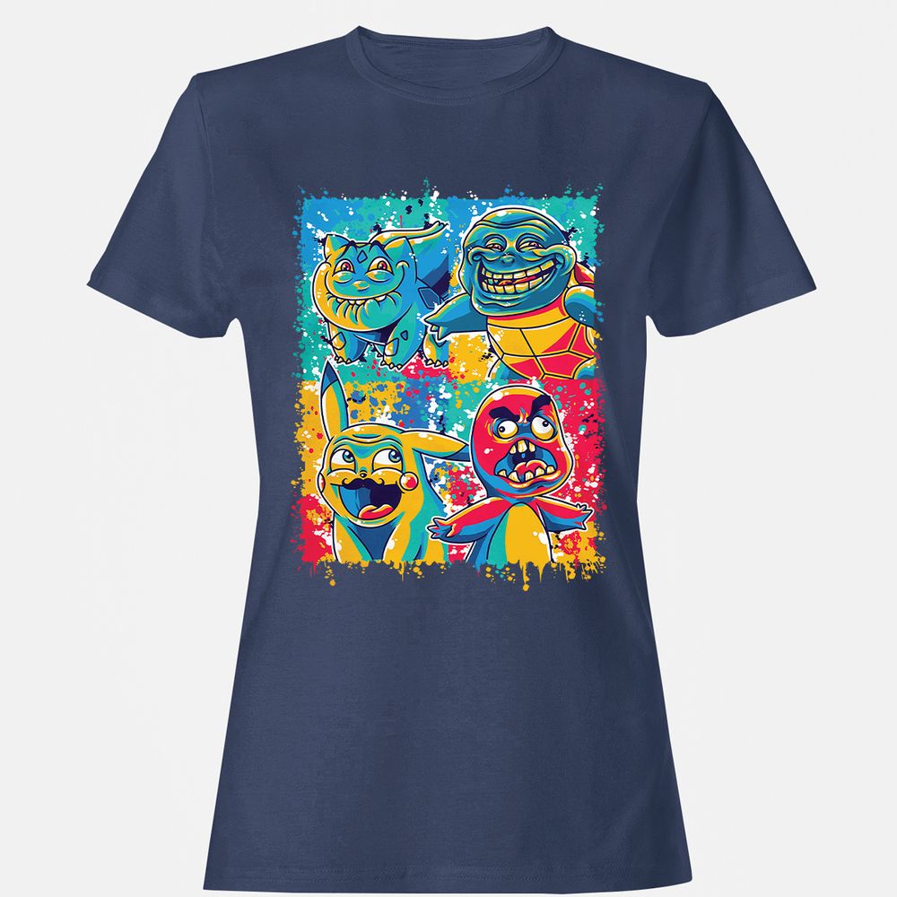 Women's T-Shirt - 7QLUWNXU - Navy - 10