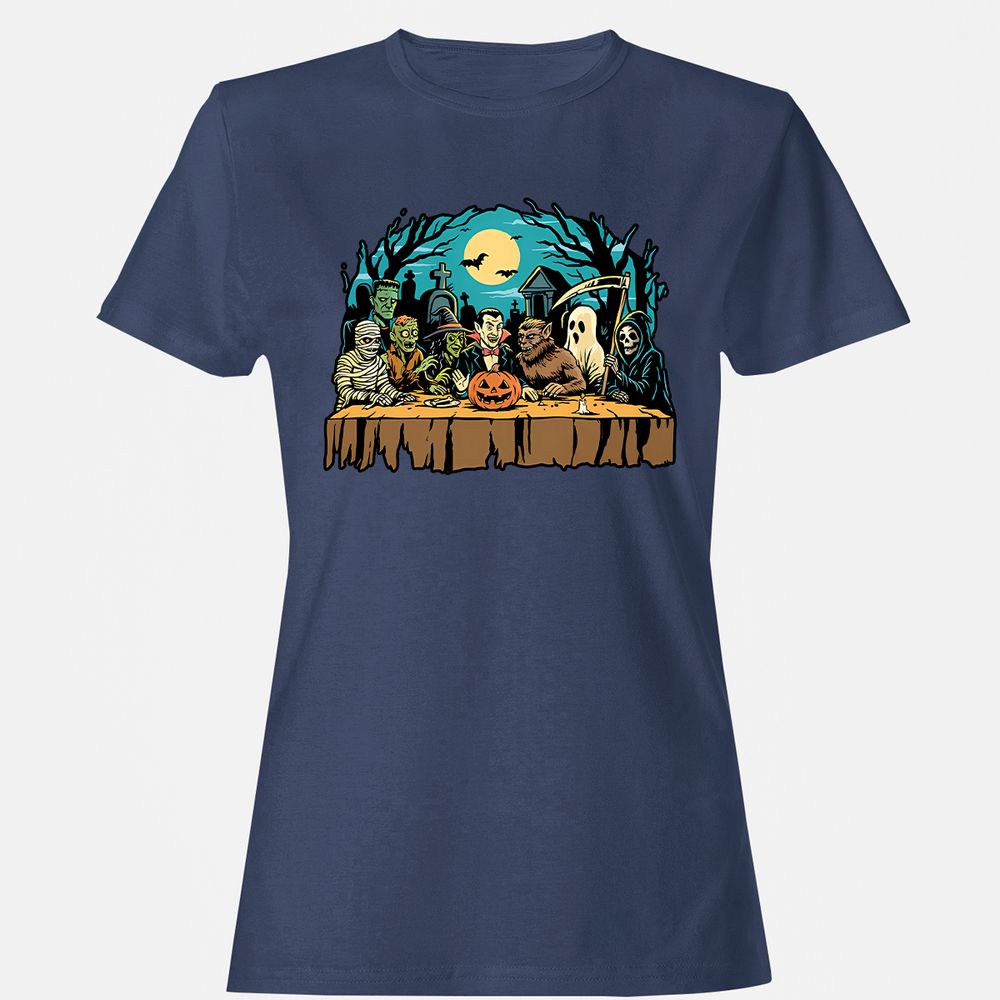 Women's T-Shirt - QVVYB6NU - Navy - 10